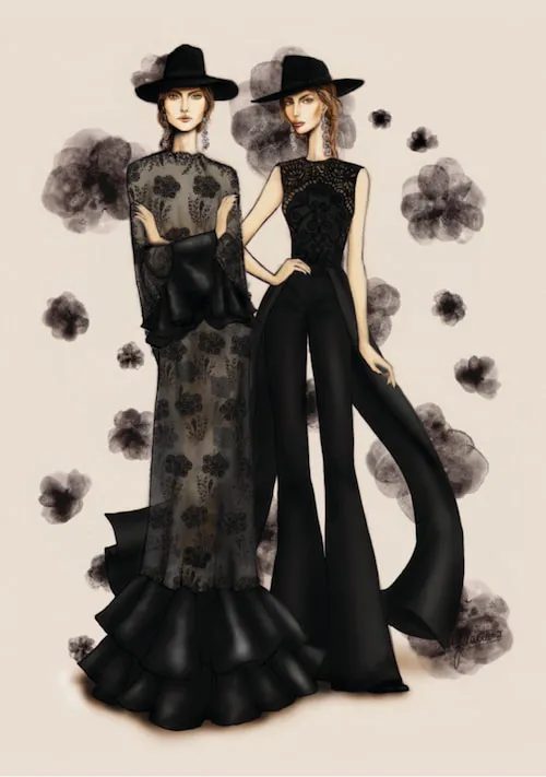 javier saiach gaucho ilustración moda graciano augusto