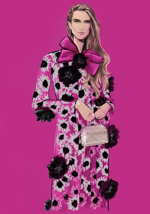 jorge vazquez floral ilustración moda graciano augusto