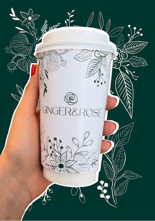 ginger and rose diseño de patron floral ilustración graciano augusto